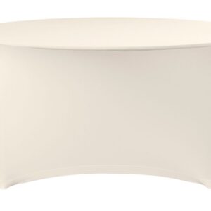 Table cover round, HENDI, Symposium, Cream, ⌀1800x(H)760mm