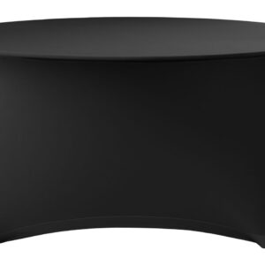 Table cover, round, HENDI, Kitchen Line, 817407, Black, ⌀1800x(H)760mm
