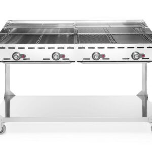 Green Fire 4 põletiga, HENDI, Profi Line, ratastega alusel, Helehall, 22kW, 1400x612x(H)825mm