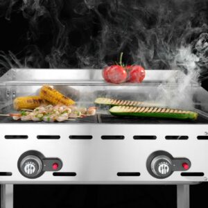 Green fire 2 põletiga, HENDI, Profi Line, 2x GN 1/1 grillresti, 11,6kW, 740x612x(H)825mm