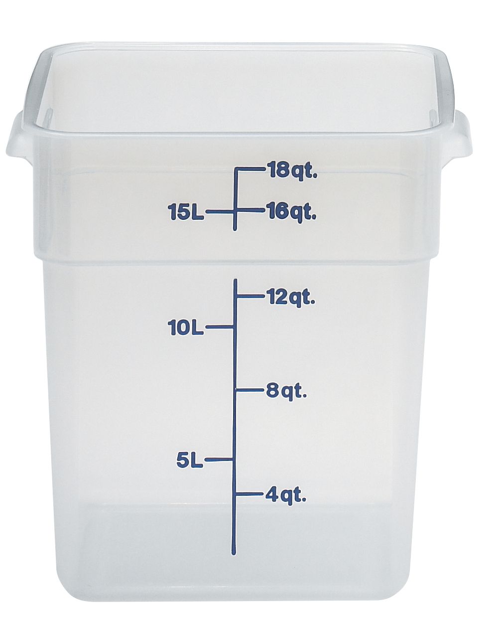 CamSquare läbipaistev polüpropüleenist konteiner söökidele, Cambro, Camsquare, 17,2 l, 17,2L, Läbipaistev, 256x310x(H)320mm