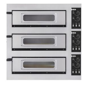 Basic 3/50 Glass and Light 3-astmeline pizzaahi, Prismafood, 400V/1200W, 915x690x(H)900mm