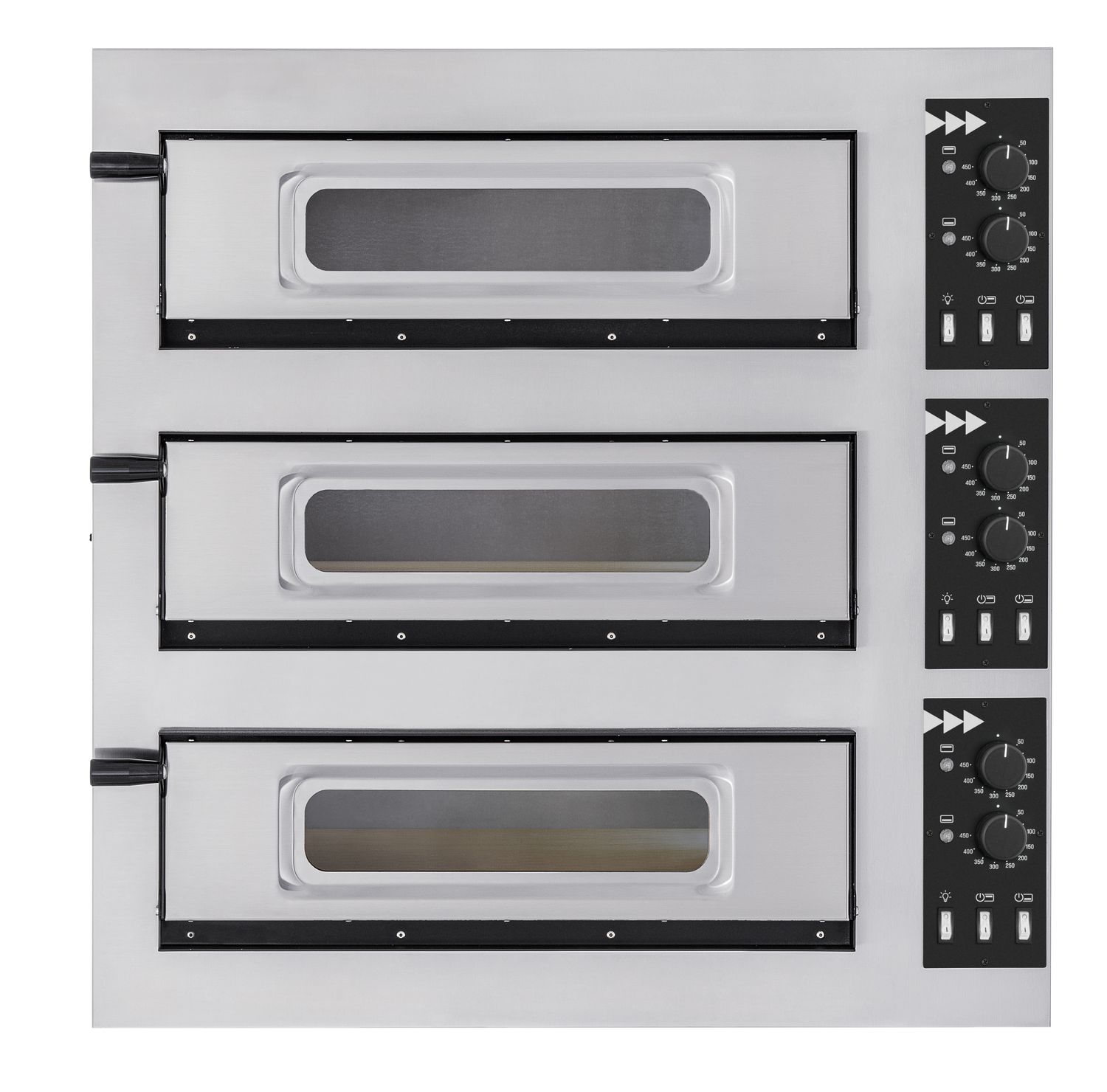 Basic 3/50 Glass and Light 3-astmeline pizzaahi, Prismafood, 400V/1200W, 915x690x(H)900mm