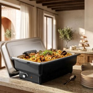 Chafing tassi elektriline Tellano, HENDI, Kitchen Line, GN 1/1, 9L, 230V/900W, 575x349x(H)278mm