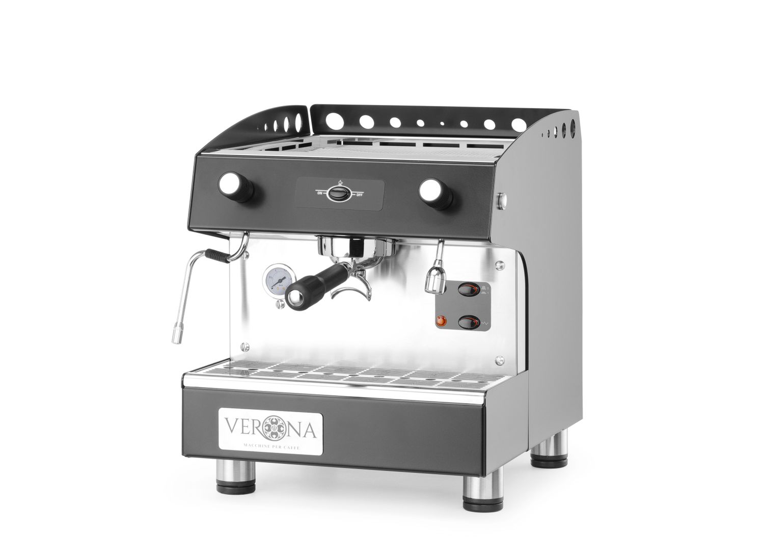 Kohvimasin Romeo Easy, 1-grupiline, poolautomaatne, Verona, 230V/1800W, 375x530x(H)485mm