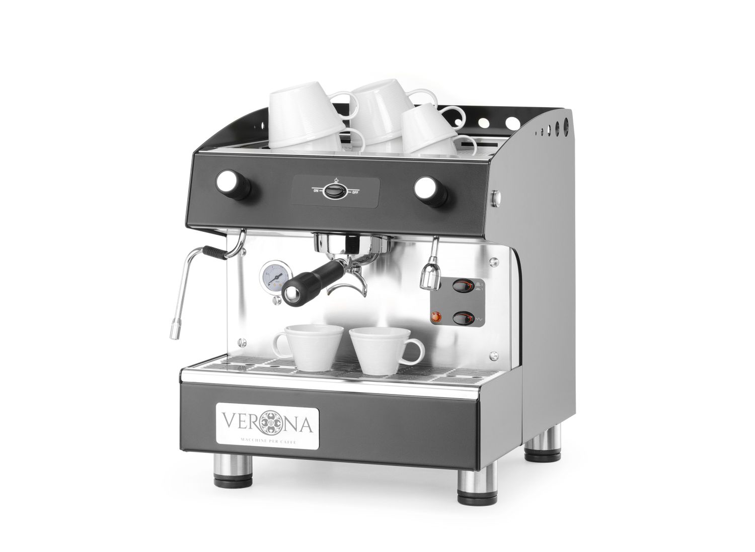 Coffee machine Romeo Easy, 1-group, semi-automatic, Verona, 230V/1800W, 375x530x(H)485mm - Image 4