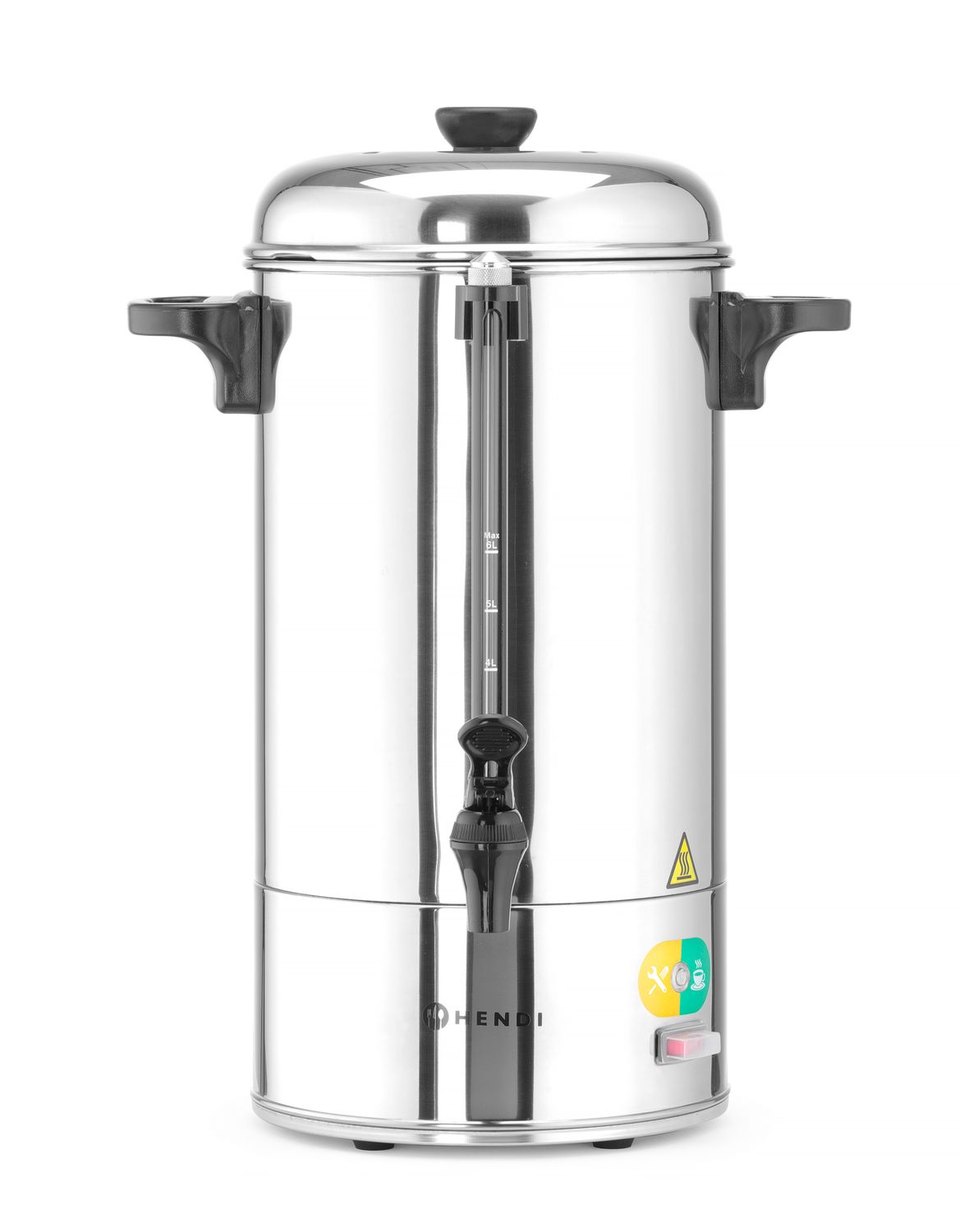Ühekordsete seintega perkolaator, HENDI, 6L, 230V/1500W, 355x355x(H)470mm