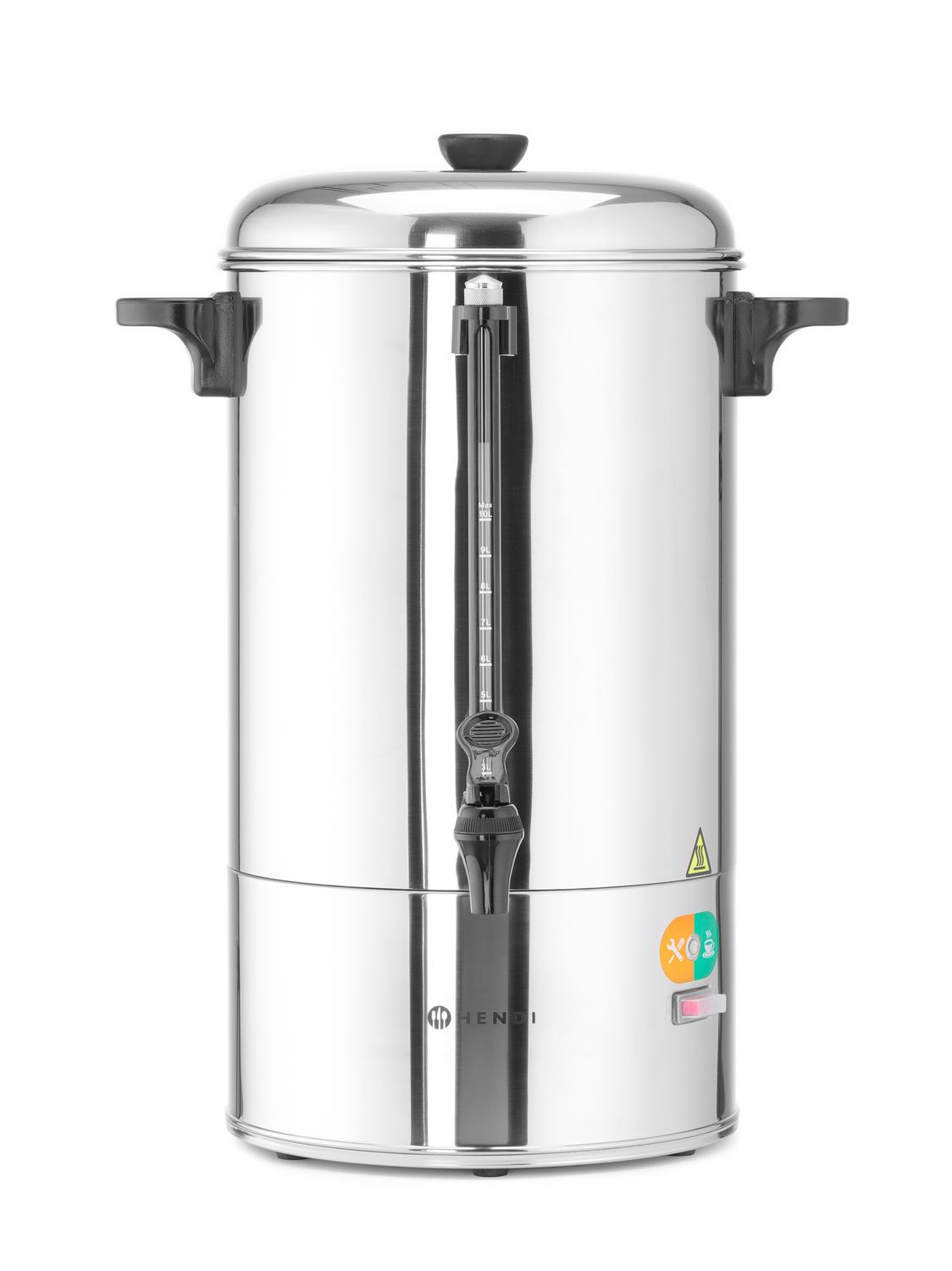 Ühekordsete seintega perkolaator, HENDI, 10L, 230V/1500W, 406x390x(H)522mm