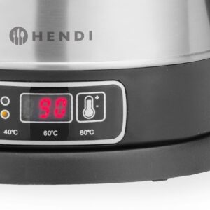 Reguleeritava temperatuuriga juhtmevaba veekeetja, HENDI, 1,8L, 230V/1800W, 230x165x(H)255mm
