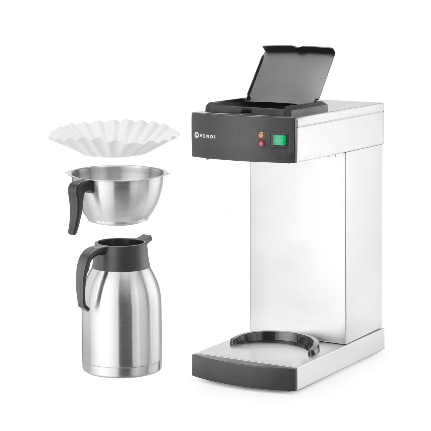 Filter coffee maker, HENDI, 2L, 230V/1400W, 215x410x(H)520mm - Image 4