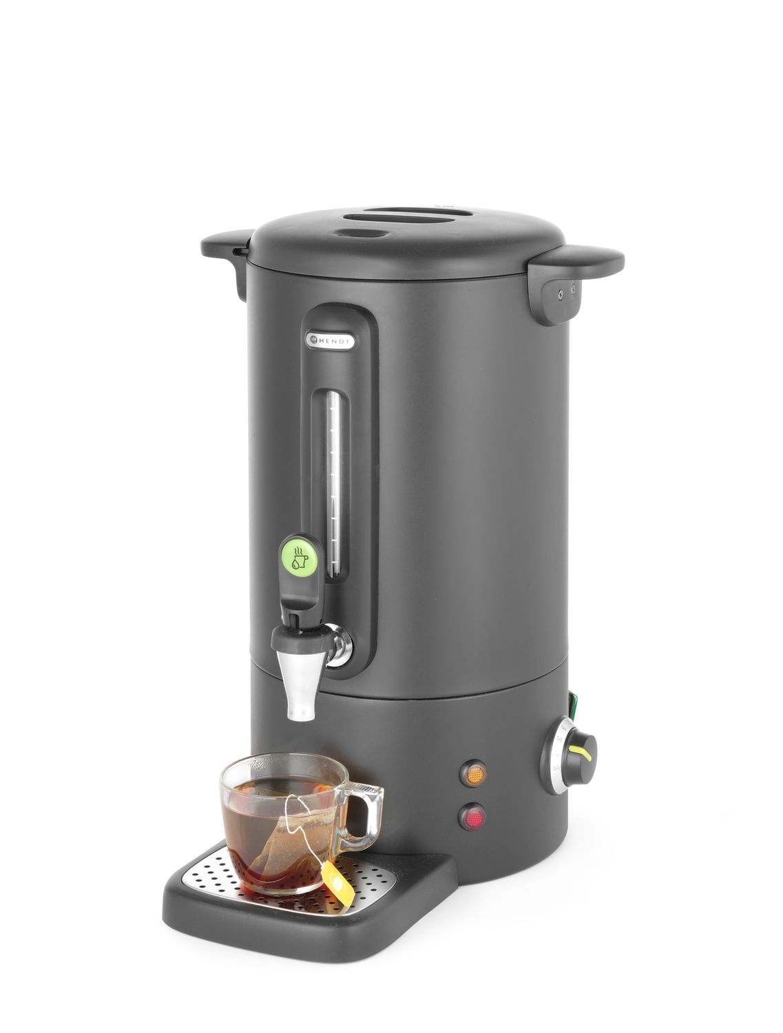 Kuumade jookide keetel UNIQ, HENDI, designed by Robert Bronwasser, 9L, Must, 230V/950W, 307x330x(H)450mm