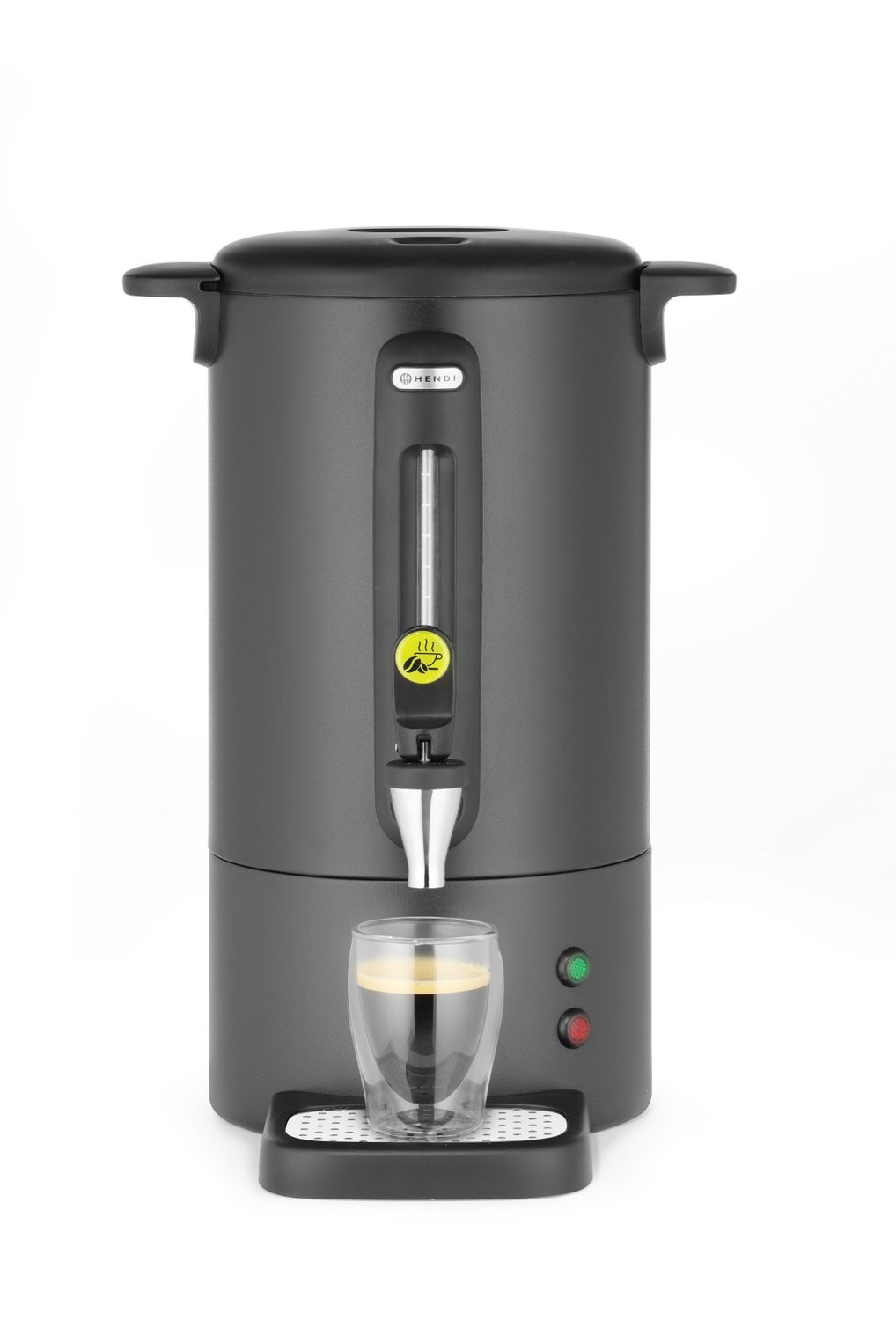 Perkolaator UNIQ, HENDI, designed by Robert Bronwasser, 7L, Must, 230V/1050W, 307x330x(H)450mm