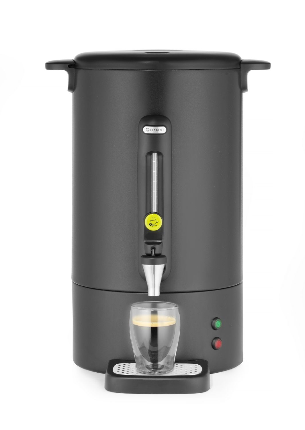 Perkolaator UNIQ, HENDI, designed by Robert Bronwasser, 14L, Must, 230V/1750W, 357x380x(H)502mm