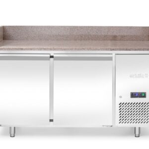 Pizzajahutuslaud graniidist tööpinna ja 2 uksega, Arktic, 250L, Graniit, 230V/250W, 800x1510x(H)1050mm