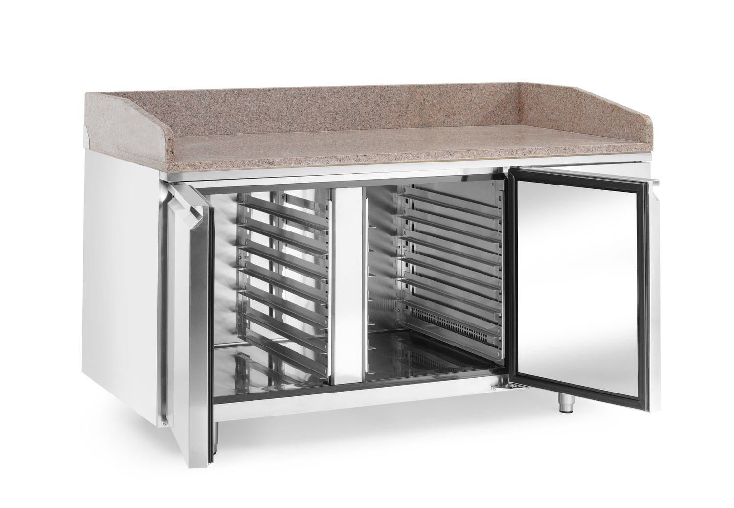 Pizzajahutuslaud graniidist tööpinna ja 2 uksega, Arktic, 250L, Graniit, 230V/250W, 800x1510x(H)1050mm - Image 5