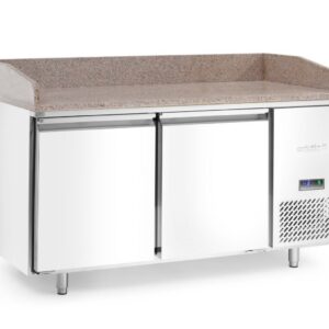 Pizzajahutuslaud graniidist tööpinna ja 2 uksega, Arktic, 250L, Graniit, 230V/250W, 800x1510x(H)1050mm