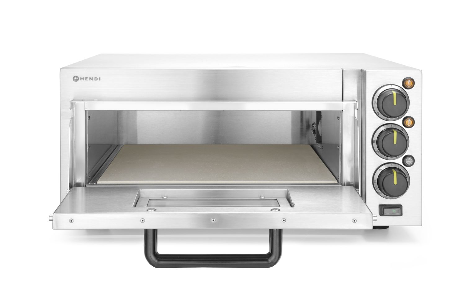 1-kaussiline pitsaahi 2000 W, HENDI, Hõbedane, 230V/2000W, 580x560x(H)275mm