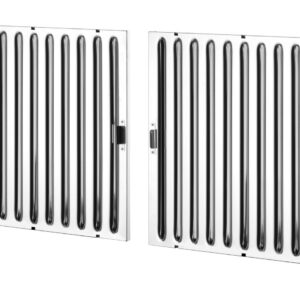 Seinale paigaldatav õhupuhasti – poltidega, HENDI, Hõbedane, 1005x1000x(H)450mm, Ristkülikukujuline
