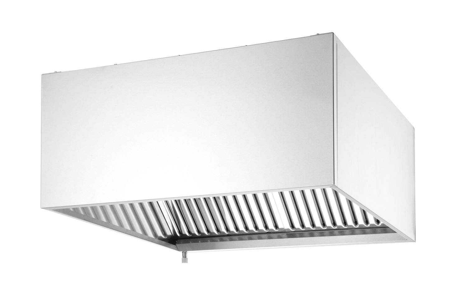 Seinale paigaldatav õhupuhasti – poltidega, HENDI, Hõbedane, 1205x1000x(H)450mm, Ristkülikukujuline