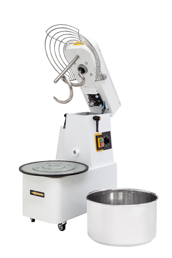 Spiraalne taignasegamismasin eemaldatava taignasegamisanumaga, 2 kiirust - 22 l, Prismafood, 56 kg/h, 22L, 400V/1100W, 390x670x(H)735mm