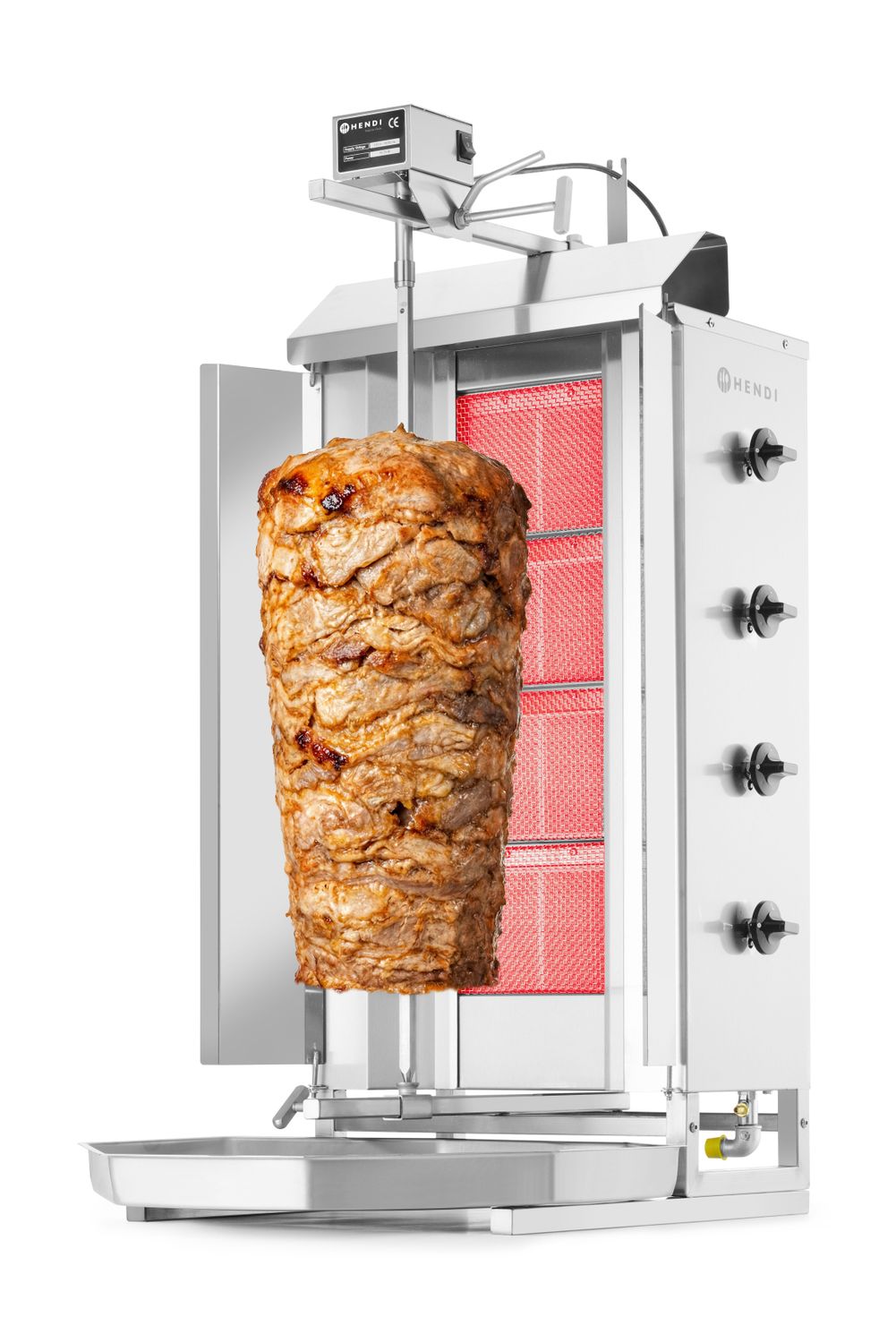 Gaasi kebabi grill, HENDI, Profi Line, 230V/16W, 13kW, 735x745x(H)1110mm - Image 6