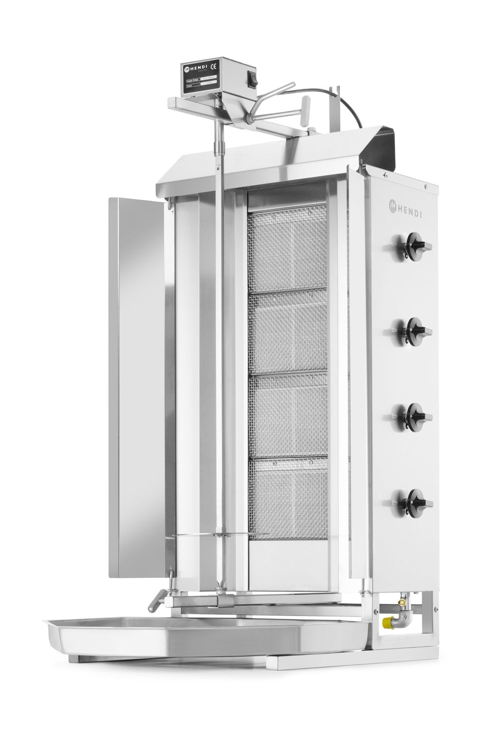 Gaasi kebabi grill, HENDI, Profi Line, 230V/16W, 13kW, 735x745x(H)1110mm - Image 3