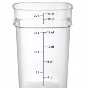 Toidukonteiner CamSquares Fresh Pro , Cambro, Camsquare, 20,8L, Läbipaistev, 289x289x(H)401mm
