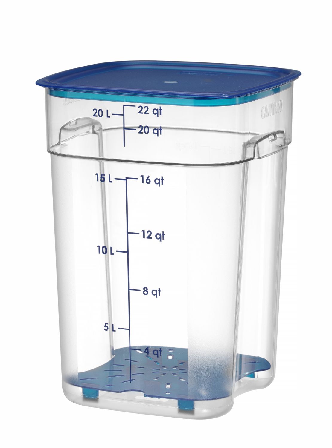 Toidukonteiner CamSquares Fresh Pro , Cambro, Camsquare, 20,8L, Läbipaistev, 289x289x(H)401mm - Image 3