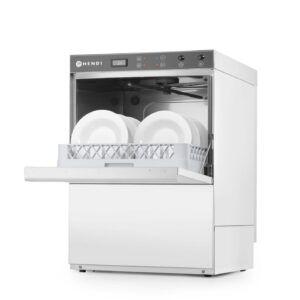 Nõudepesumasin 50x50, HENDI, Budget Line, pesuvahendi dosaatori ja tühjenduspumbaga, 230V/3600W, 600x570x(H)830mm
