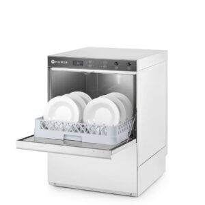 Nõudepesumasin 50x50, HENDI, Budget Line, pesuvahendi dosaatori ja tühjenduspumbaga, 230V/3600W, 600x570x(H)830mm