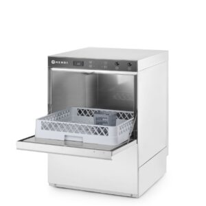 Nõudepesumasin 50x50, HENDI, Budget Line, pesuvahendi dosaatori ja tühjenduspumbaga, 230V/3600W, 600x570x(H)830mm
