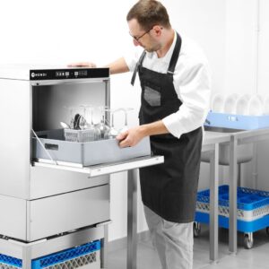 Klaasi pesumasin 40x40 - elektrooniliselt juhitav klaasipesumasin, HENDI, Kitchen Line, 230V/2800W, 470x510x(H)710mm