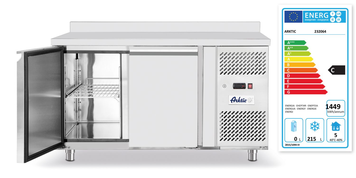 Sügavkülmlaud Profi Line 700 - 3 uksega, agregaadi asukoht küljel, Arktic, Profi Line, 215L, 230V/600W, 700x1360x(H)839mm - Image 10