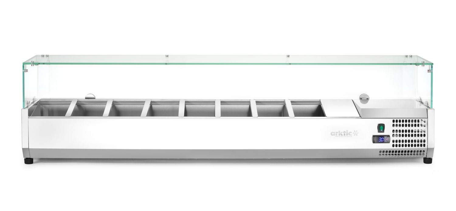 Külmlett GN 1/4 - kõrgend, Arktic, 8x GN 1/4, GN 1/4, 36L, 230V/180W, 335x1805x(H)460mm