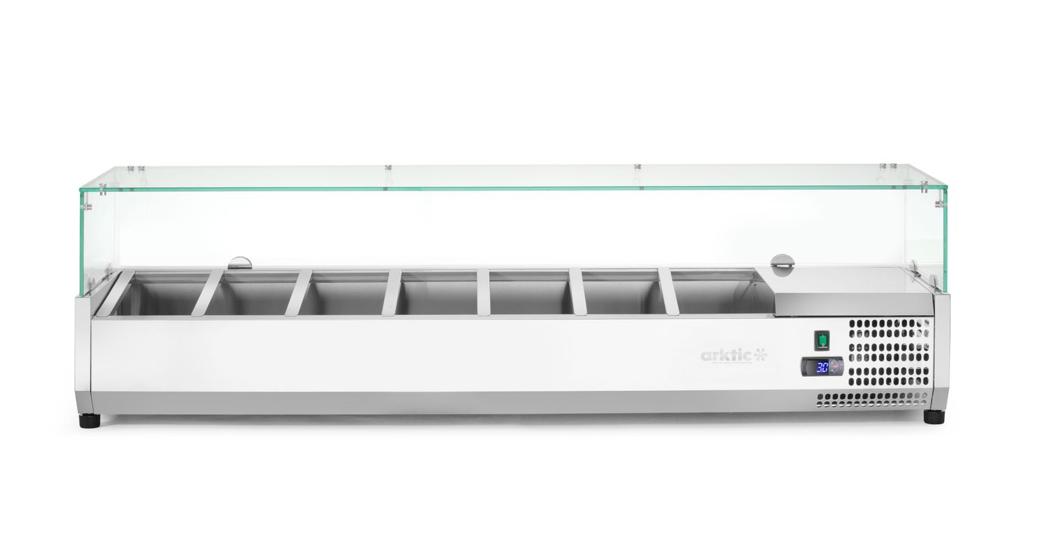 Külmlett GN 1/3 - kõrgend, Arktic, 7x GN 1/3, GN 1/3, 42L, 230V/180W, 420x1605x(H)460mm