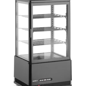 Jahe-vitriinkapp, 68 l, Arktic, Must, 230V/170W, 397x444x(H)875mm