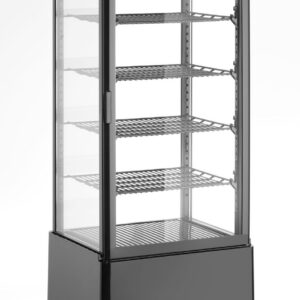 Jahe-vitriinkapp, 98 l, Arktic, Must, 230V/210W, 397x444x(H)1100mm