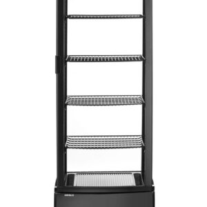 Refrigerated display cabinet, 270 l, Arktic, Black, 230V/290W, 520x550x(H)1870mm