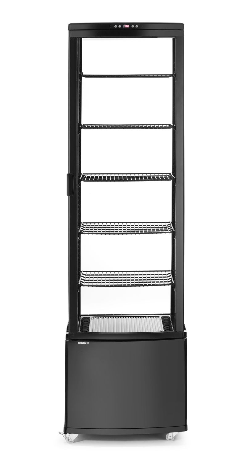 Jahe-vitriinkapp, 270 l, Arktic, Must, 230V/290W, 520x550x(H)1870mm