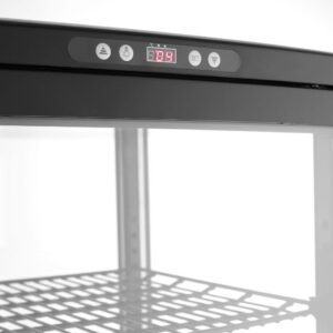 Refrigerated display cabinet, 270 l, Arktic, Black, 230V/290W, 520x550x(H)1870mm
