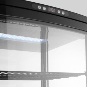 Refrigerated display cabinet, 270 l, Arktic, Black, 230V/290W, 520x550x(H)1870mm