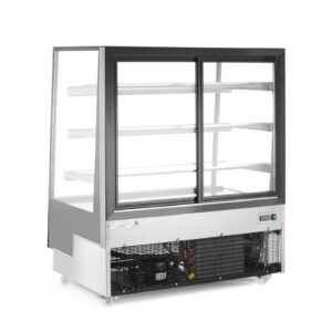 Külmvitriin kolme riiuliga, Arktic, Must, 230V/490W, 833x1200x(H)1460mm