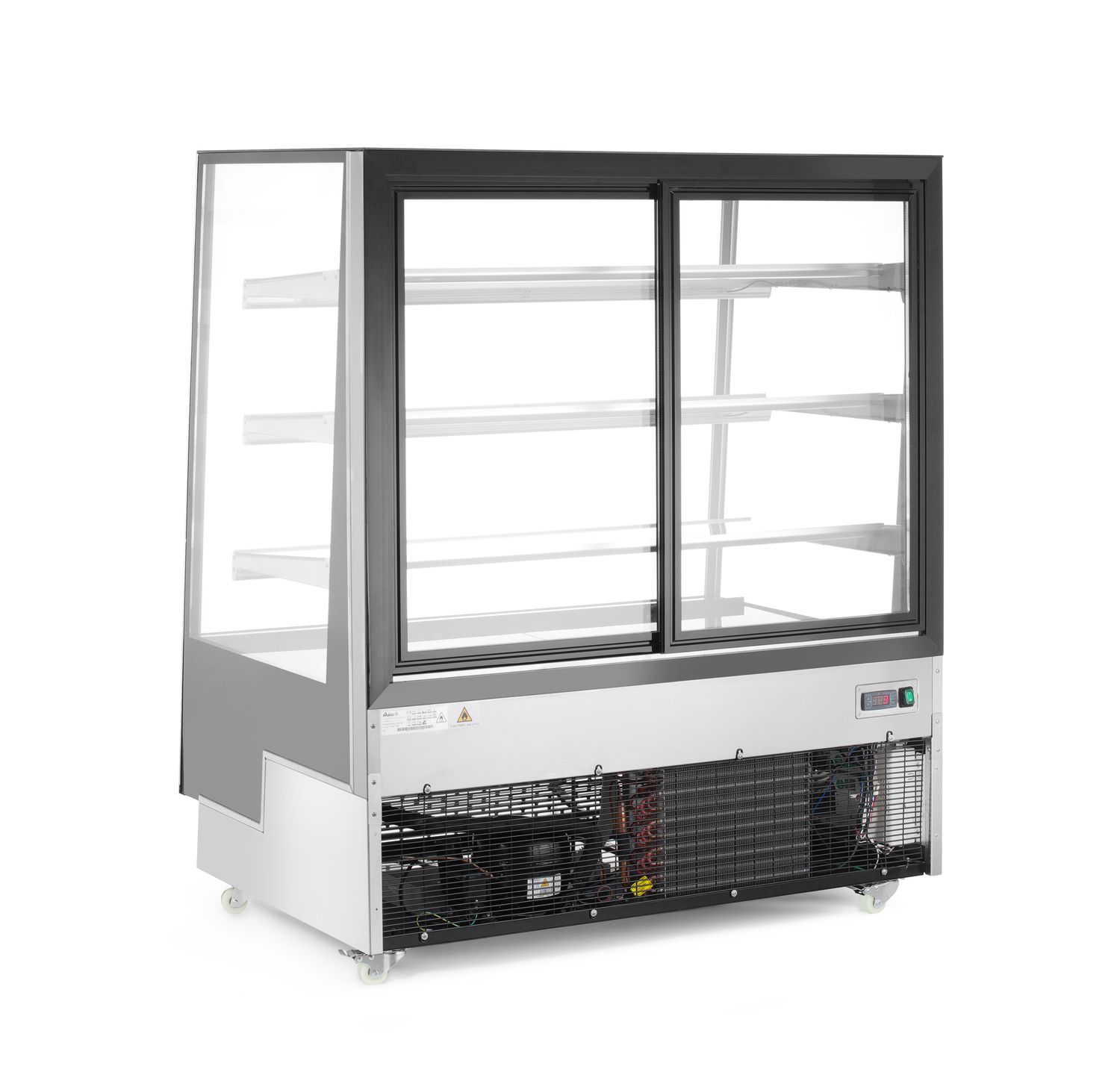 Külmvitriin kolme riiuliga, Arktic, Must, 230V/490W, 833x1200x(H)1460mm - Image 3