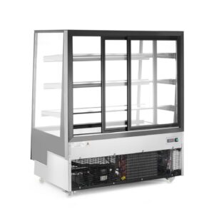Külmvitriin kolme riiuliga, Arktic, Must, 230V/490W, 833x1200x(H)1460mm