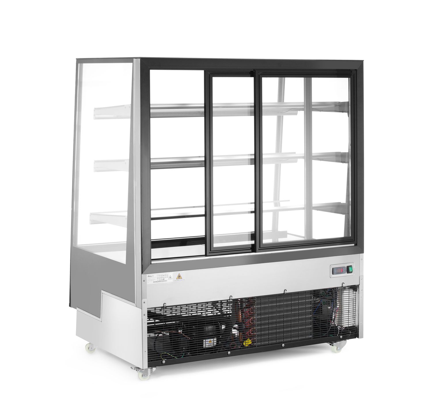 Külmvitriin kolme riiuliga, Arktic, Must, 230V/490W, 833x1200x(H)1460mm - Image 4