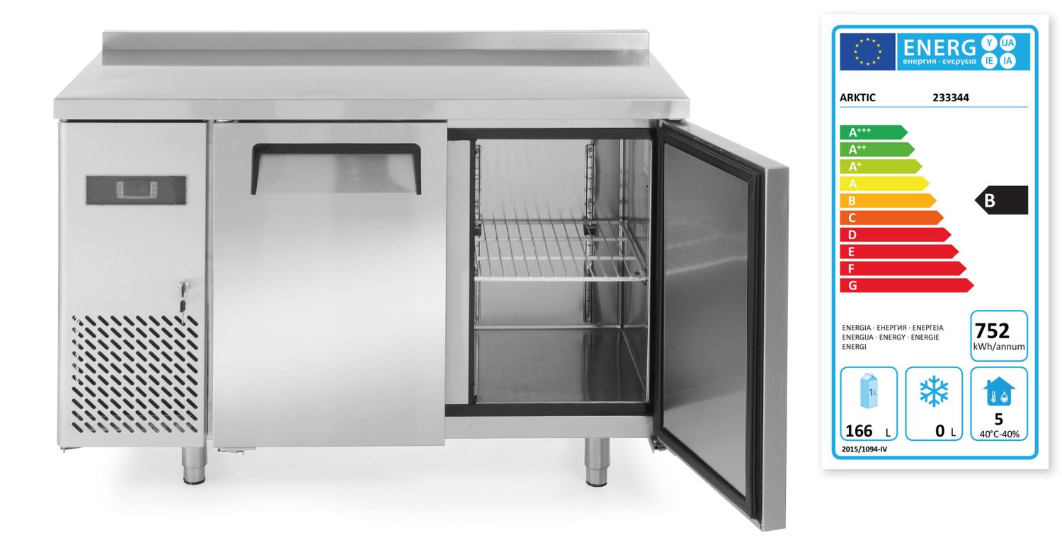 Külmlaud Kitchen Line 600 - 2 uksega, agregaadi asukoht küljel, Arktic, Kitchen Line, 166L, 230V/270W, 600x1200x(H)840mm - Image 12