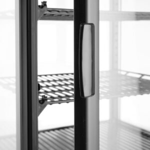 Jahe-vitriinkapp, 68 l, Arktic, Must, 230V/170W, 397x444x(H)875mm
