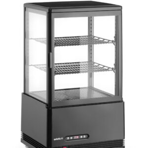 Refrigerated display cabinet, 58 l, Arktic, black, 230V/170W, 406x452x(H)830mm