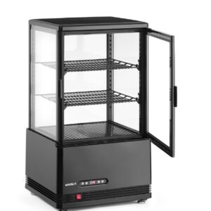 Refrigerated display cabinet, 58 l, Arktic, black, 230V/170W, 406x452x(H)830mm