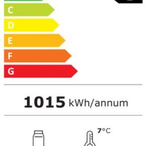 Jahe-vitriinkapp, 78 l, Arktic, must, 230V/170W, 397x444x(H)940mm